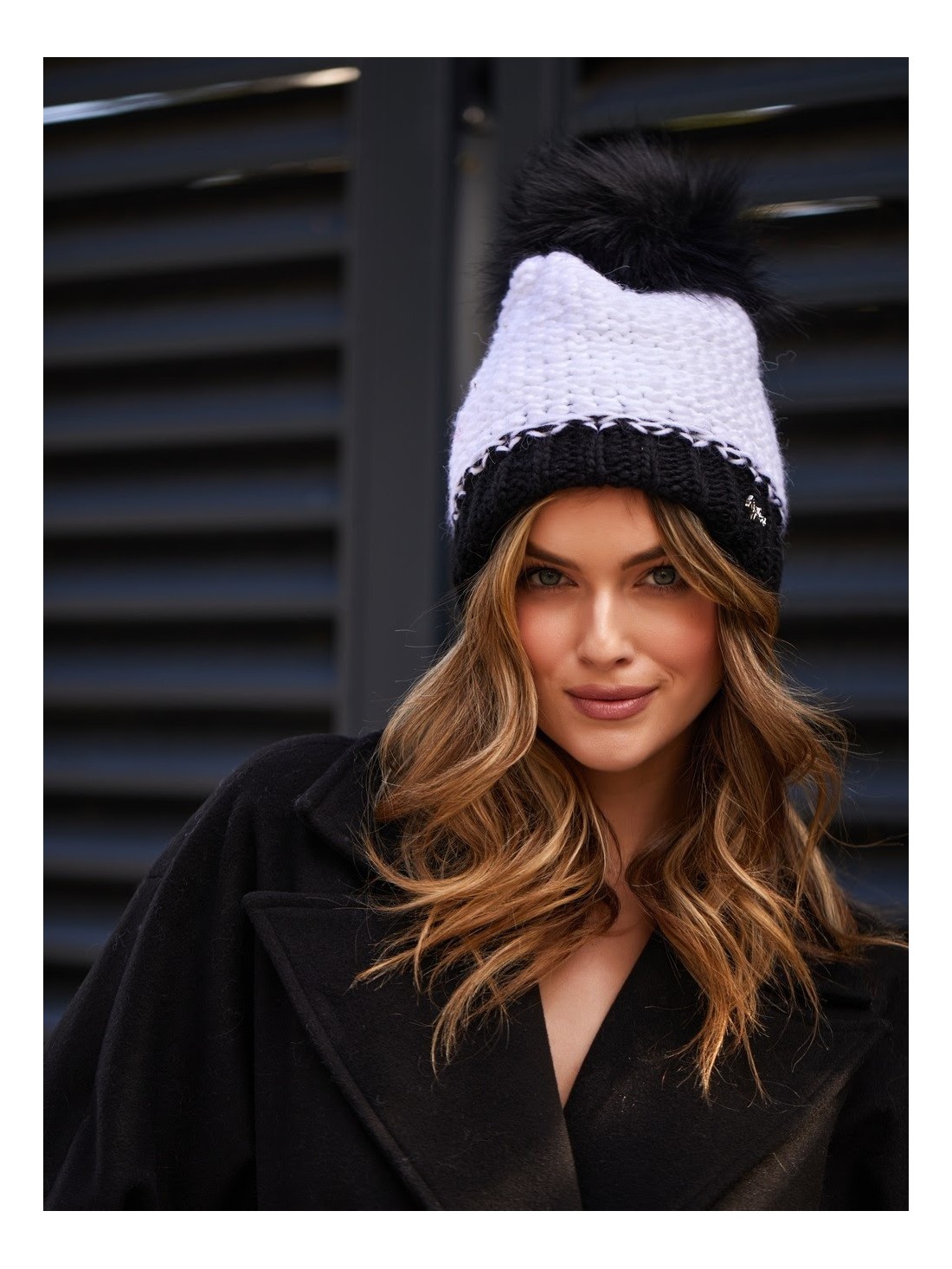 White winter hat C6 - Online store - Boutique